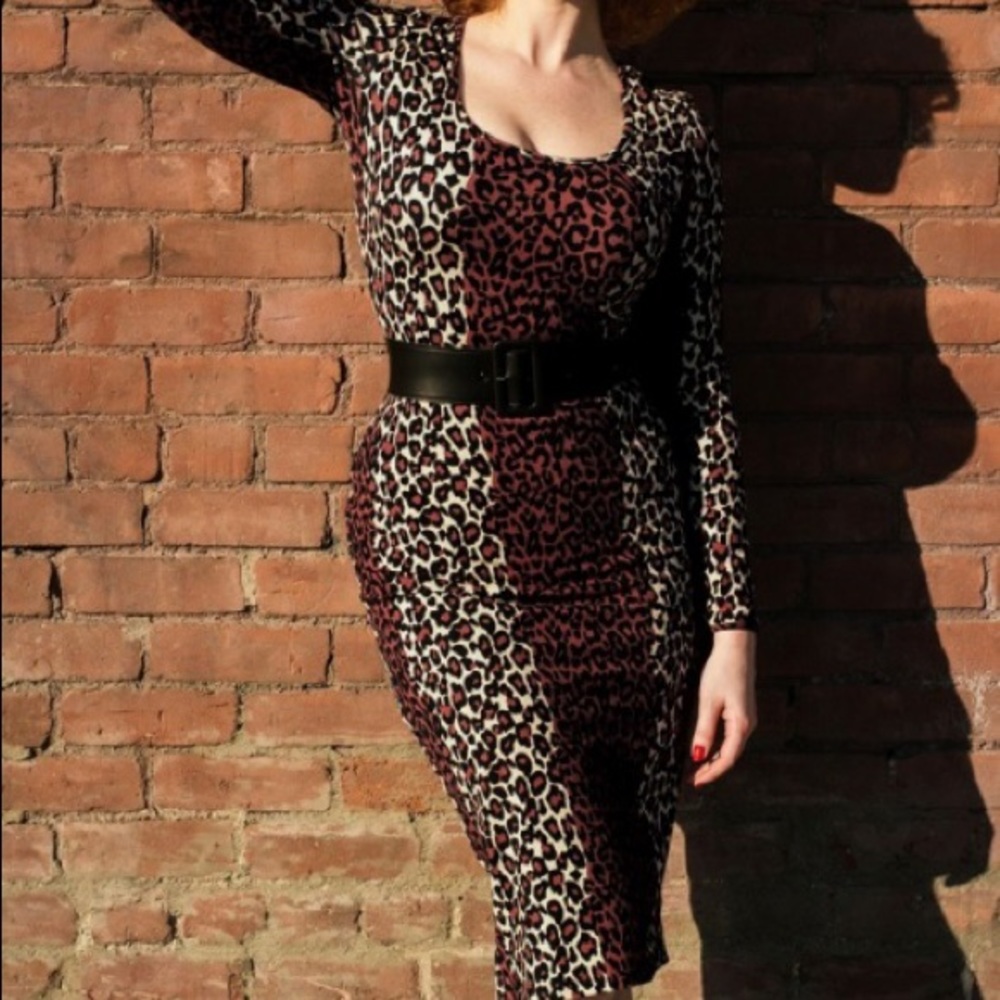 Deadly Dames Hot Rod Honey Leopard dress 2X